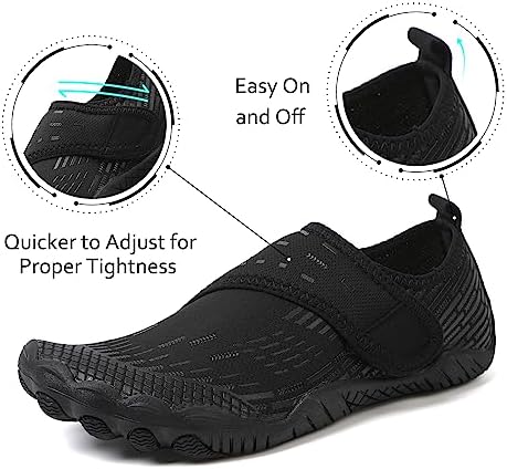 Water Shoes Mens Womens Quick-Dry Barefoot Swim Beach Pool Shoes Aqua Yoga Socks For Hiking Walking Diving Surf Outdoor Water Sports