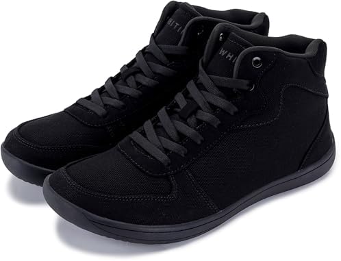 WHITIN Men's Canvas Minimalist Barefoot Shoes + Wide Toe Box + Zero Drop