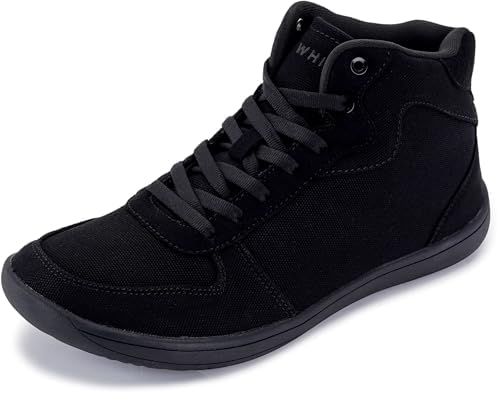 WHITIN Men's Canvas Minimalist Barefoot Shoes + Wide Toe Box + Zero Drop