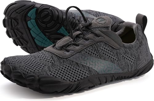 WHITIN Men's Minimalist Trail Running Shoes Wide Toe Box Optimal Barefoot-Feel