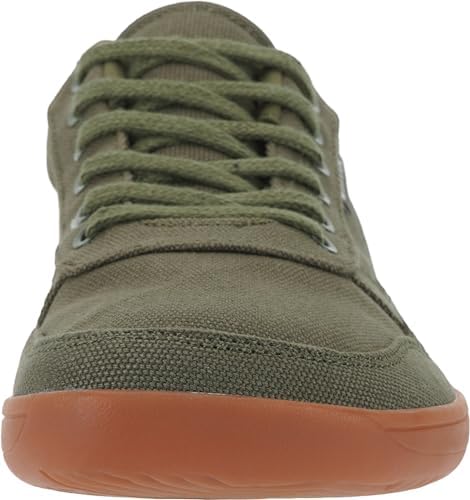 WHITIN Men's Wide Barefoot Shoes Stylish Canvas Minimalist Sneakers Zero Drop Sole