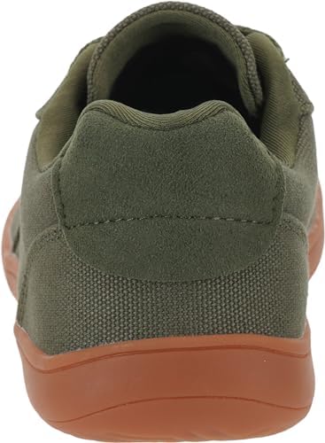 WHITIN Men's Wide Barefoot Shoes Stylish Canvas Minimalist Sneakers Zero Drop Sole