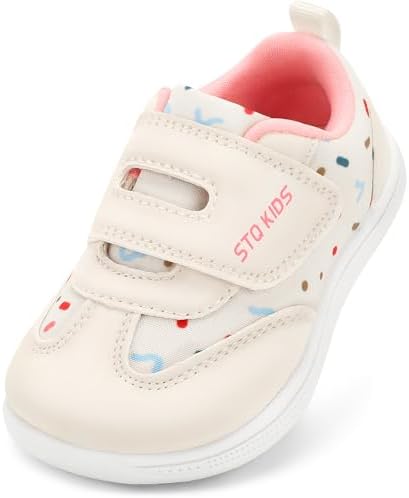 Wide Toe Box Toddler Shoes Zero Drop Boys Girls Barefoot Shoe Non-Slip Little Kids Sneakers for First Walking