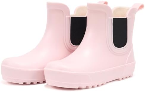 WILLPORT Toddler Rain Boots Waterproof kids Chelsea Rain Boots for Boys and Girls