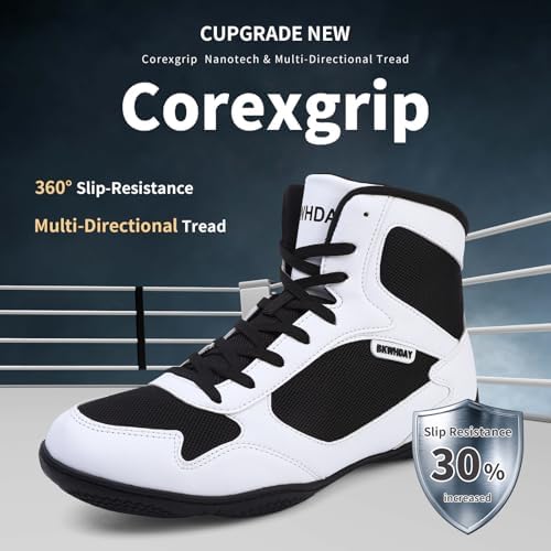 Wrestling Shoes Men Boxing Shoes For Men Pro Wrestling Boots High Top Fitness Weightlifting Powerlifting Shoes