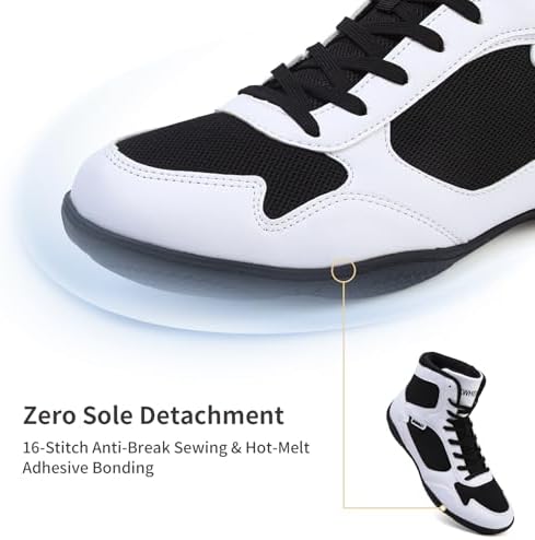 Wrestling Shoes Men Boxing Shoes For Men Pro Wrestling Boots High Top Fitness Weightlifting Powerlifting Shoes