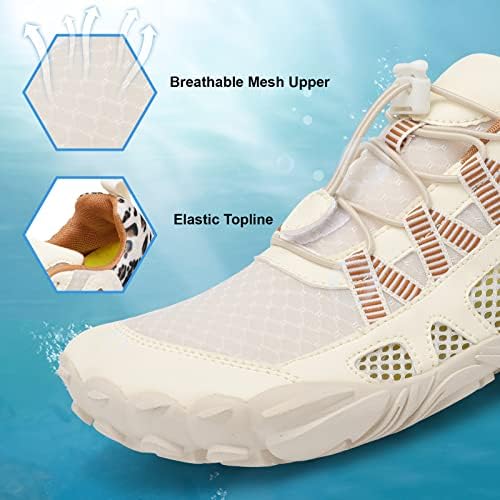 XIHALOOK Athletic Hiking Water Shoes Womens Mens Quick Dry Barefoot For Beach Walking Kayaking Surfing Training