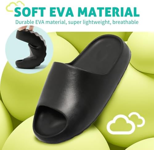 XTJSCBDSH Kids Cloud Slides Boys Girls Pillow Slippers – Slip-On Slide Sandals Summer Beach Pool Shoes Indoor And Outdoor