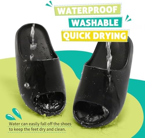 XTJSCBDSH Kids Cloud Slides Boys Girls Pillow Slippers – Slip-On Slide Sandals Summer Beach Pool Shoes Indoor And Outdoor