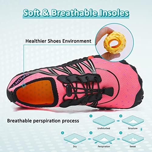 Ziitop Water Shoes For Men Women Beach Barefoot Swim Rock Climbing Pool Shoes Socks Anti-Slip Breathable Quick Dry Lightweight Slip-on Outdoor Sport Hiking Walking Boating Fishing Diving Surfing