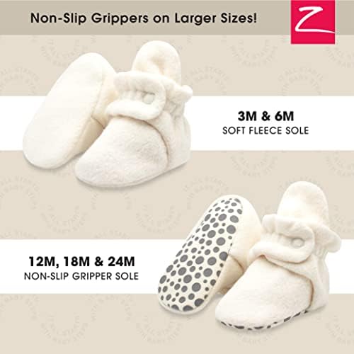 Zutano Unisex Fleece Baby Booties Two Snap Closure Newborn To 24 Months