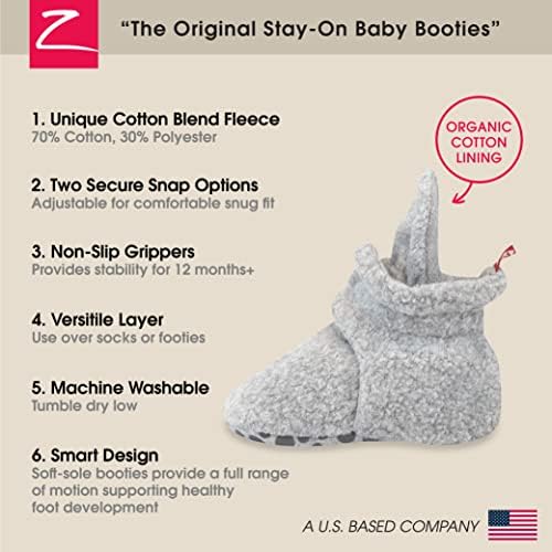 Zutano Unisex Fleece Baby Booties Two Snap Closure Newborn To 24 Months
