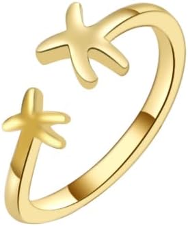 双海星趾环首饰小号可调节开口尾