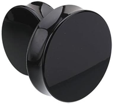 1 PAIR (2pcs) ACRYLIC PLUGS Double Flare Gauges Solid Saddle Thin Ear Flesh Tunnels 1039