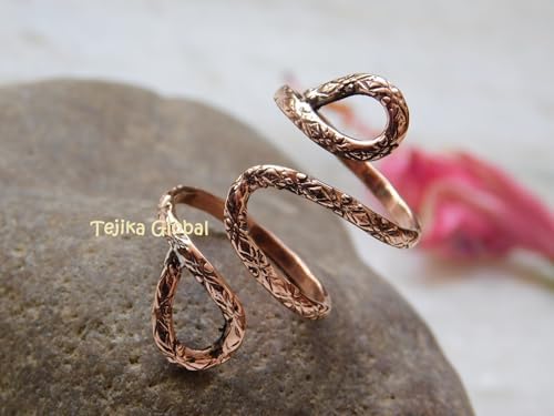100% Copper Finger Splint Rings Arthritis Ring For Unisex Splint Ring For PIP Or DIP Joint Arthritis Thumb Toe Finger Rings For Stackable Jewelry
