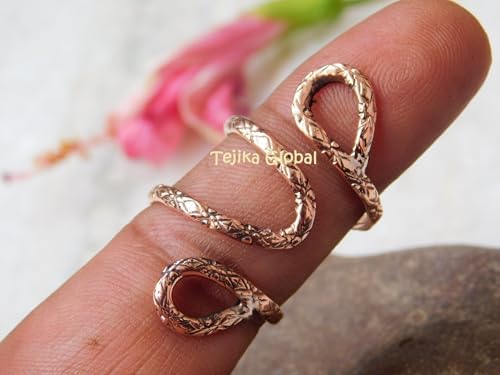 100% Copper Finger Splint Rings Arthritis Ring For Unisex Splint Ring For PIP Or DIP Joint Arthritis Thumb Toe Finger Rings For Stackable Jewelry