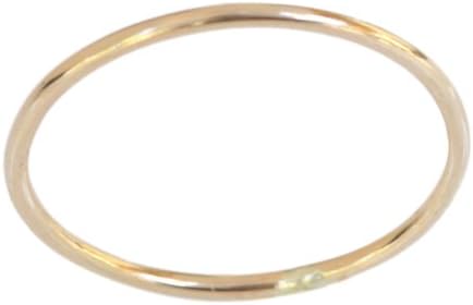14k Gold Filled 1mm Thin Plain Band Toe Ring (2.5)