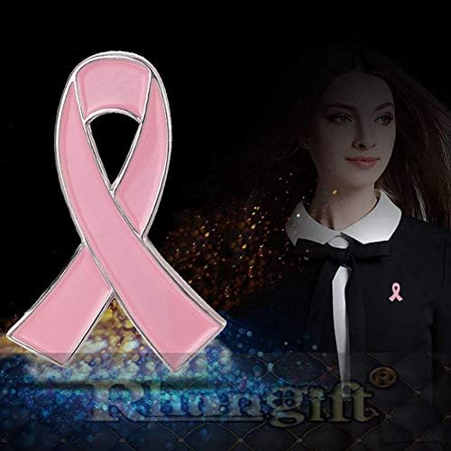2/20/50Pcs-Official Ribbon Pins Breast Cancer Awareness Lapel Pin Pink Pins