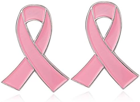 2/20/50Pcs-Official Ribbon pins Breast Cancer Awareness Lapel Pin Pink Pins