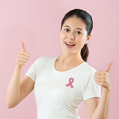 20PCS Official Breast Cancer Awareness Lapel Pins Hope Pink Ribbon Lapel Pins By CSPRING