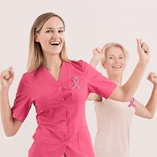 20PCS Official Breast Cancer Awareness Lapel Pins Hope Pink Ribbon Lapel Pins By CSPRING