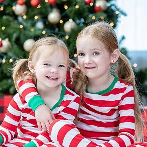 24 Pairs Hypoallergenic Stud Earrings Set For Girls Sensitive Ears With Stainless Steel Post Colorful Cute Earrings For Girls Women