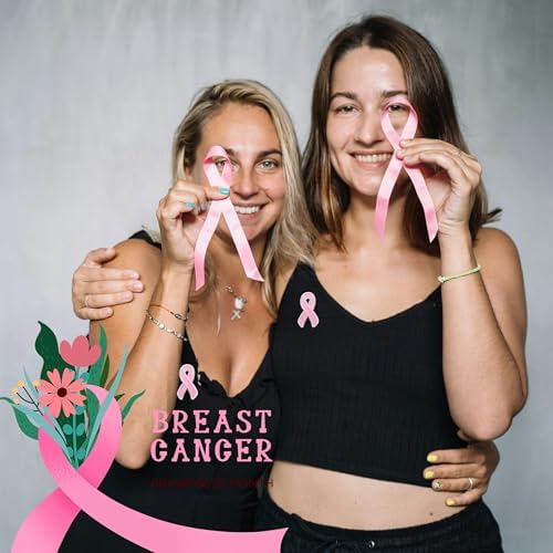 25/50/100/200 Pieces Breast Cancer Awareness Lapel Pins Pink Hope Ribbon Brooch For Doctors Nurses Backpack Hat And Clothes Women Girls Charity Public Social Event Fundraising Activity Bulk