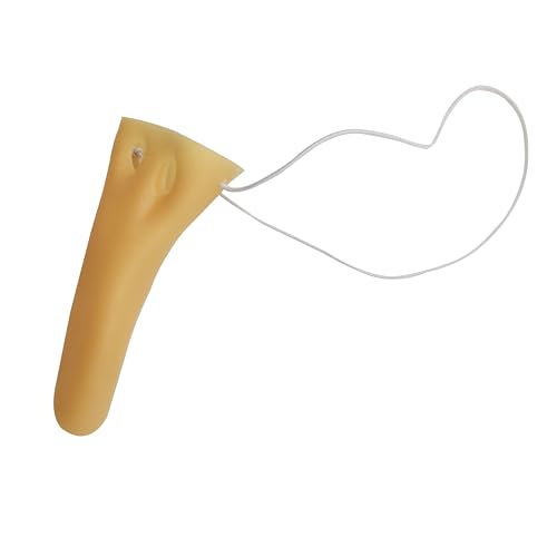 2PCS Long Fake Nose Prosthetic Nose With Elastic Band Halloween Costumes Accessories