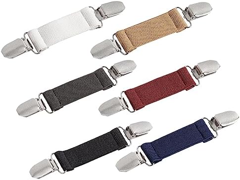 6 Pieces Dress Clips Back Cinch Set 5.5inch Scarf Sweater Clothes Shawl Retro Cardigan Collar Travel Hat Dress Shirt Brooch Clip for Women Girl Decor