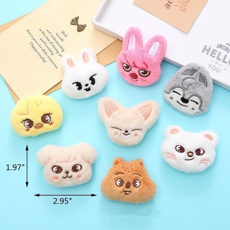 8 PCS Stray-kzoo Pins Badge Brooch S-kzoo Plush Pin Badge S-kzoo Series Brooch Button Accessories Decor