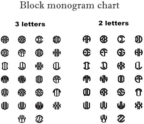 925 银色个性化图章戒指 字母组合定制 3 个首字母