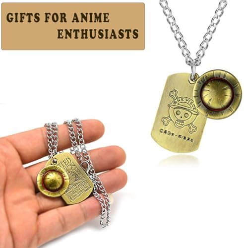 Anime Skeleton Pendant Necklace The Straw Hat Rope Chain Pendant Necklace For Cap Cosplay (1)