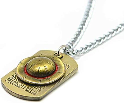 Anime Skeleton Pendant Necklace The Straw Hat Rope Chain Pendant Necklace for Cap Cosplay (1)