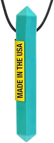 ARK Krypto-Bite Chew Necklaces for Sensory Kids and Adults Oral Fidget for Autism ADHD SPD Anxiety Medical-Grade Sensory Chew Necklace XT Firm Teal