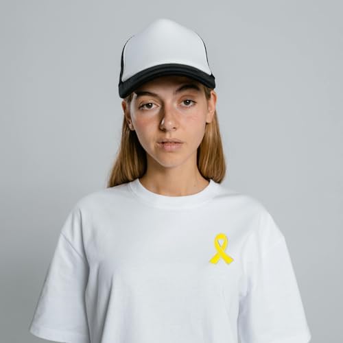 Awareness Enamel Lapel Pin – Nickel And Gold Plated Ribbon Pin – Prevention And Awareness Ribbon – Jewelry Brooch Pin With Secure Clutch Back