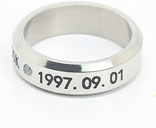 Babyhealthy Ring Necklace Jungkook Jimin SUGA JHOPE JIN Titanium Rings Merchandise