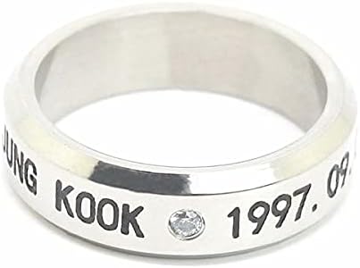 Babyhealthy Ring Necklace Jungkook Jimin SUGA JHOPE JIN Titanium Rings Merchandise