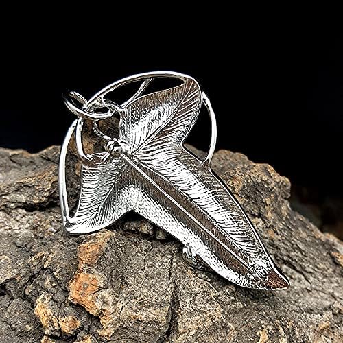 Bahamut Elegant Elven Green Tree Leaf Enamel Pins Brooch For Women Men Suit Pendant Necklace Cloak Clasp Brooches Cosplay Jewelry
