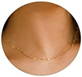 BERISO 14K Gold/Silver Plated Choker Necklace for Women Shining Dots Station Gold Chain Necklace Beads Sparkle Chain Necklace Link Chain Exquisite Jewelry for women