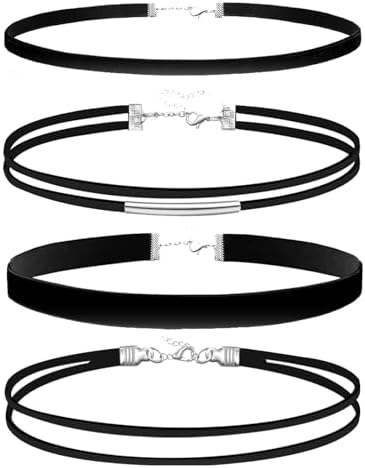 Black Choker Necklace Set Velvet Lace Choker Daisy Gothic Punk Classic Choker