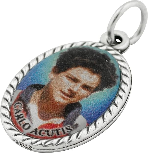 Blessed Carlo Acutis Medal Pendant Patron Saint of the Internet Great Gift For First Communion and Confirmation Catholic Role Model for Teens Made in Italy