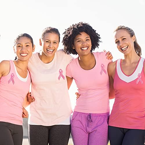 Breast Cancer Awareness Accessories Pins- Breast Cancer Pink Ribbon Pins Gifts For Women Charity Event Fundraising Survivor Campaign Favors Supplies