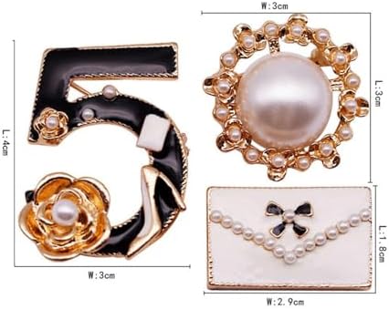 Celebrity Designer Inspired Gift Set Wedding Party Jewelry Flower Brooch Pin