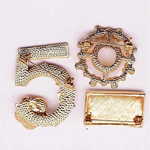 Celebrity Designer Inspired Gift Set Wedding Party Jewelry Flower Brooch Pin