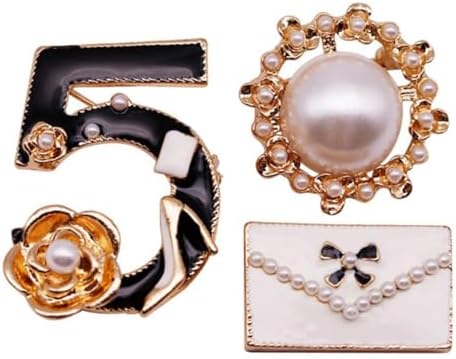 Celebrity Designer Inspired Gift Set Wedding Party Jewelry Flower Brooch Pin