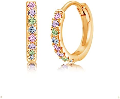 Chanteur Hypoallergenic Huggie Earrings for Girls & Women - Small Hoop Design Perfect for Teens & Kids