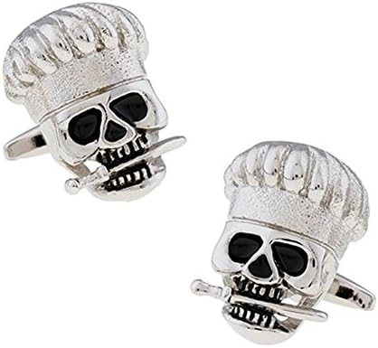Chef Cook Skull Cufflinks