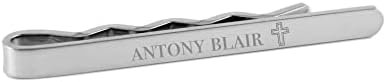Cherished Moments Personalized First Communion Tie Bar for Boys (Silver Tone)