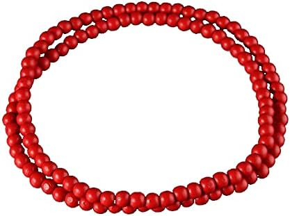 COLORFUL BLING 8MM Natural Wood Bead Necklace Africa Wooden Chain Statement Unisex Chunky Strand Necklaces Hip Hop Jewelry