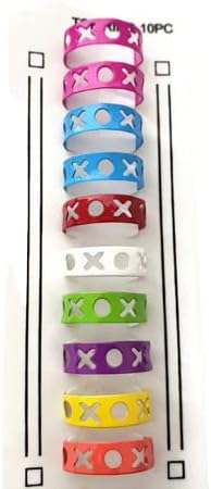 Colorful Toe Rings (Pack Of 10)